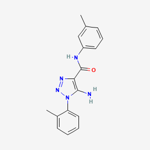 molecular formula C17H17N5O B4990665 5-amino-1-(2-methylphenyl)-N-(3-methylphenyl)-1H-1,2,3-triazole-4-carboxamide 