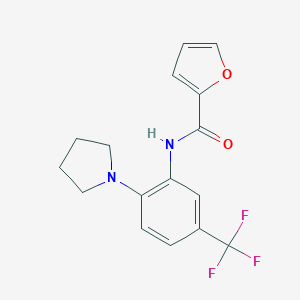 N-[2-(1-pyrrolidinyl)-5-(trifluoromethyl)phenyl]-2-furamide