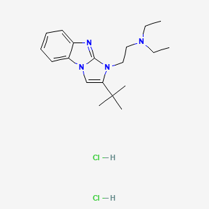 molecular formula C19H30Cl2N4 B4990707 [2-(2-tert-butyl-1H-imidazo[1,2-a]benzimidazol-1-yl)ethyl]diethylamine dihydrochloride 
