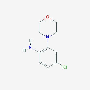 molecular formula C10H13ClN2O B499079 4-Chloro-2-(4-morpholinyl)phenylamine 