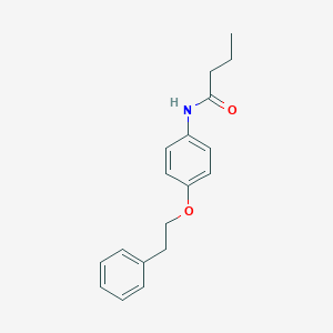 N-[4-(2-phenylethoxy)phenyl]butanamide