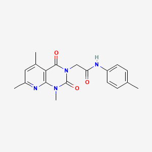molecular formula C19H20N4O3 B4990848 N-(4-methylphenyl)-2-(1,5,7-trimethyl-2,4-dioxo-1,4-dihydropyrido[2,3-d]pyrimidin-3(2H)-yl)acetamide 