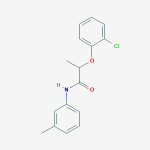 molecular formula C16H16ClNO2 B499088 2-(2-chlorophenoxy)-N-(3-methylphenyl)propanamide 