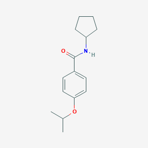 molecular formula C15H21NO2 B499089 N-cyclopentyl-4-isopropoxybenzamide 
