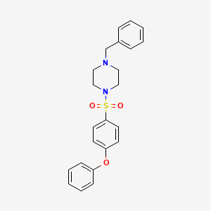 molecular formula C23H24N2O3S B4990894 1-benzyl-4-[(4-phenoxyphenyl)sulfonyl]piperazine 