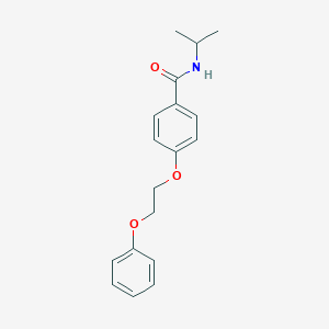 molecular formula C18H21NO3 B499090 N-isopropyl-4-(2-phenoxyethoxy)benzamide 