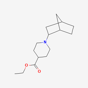 molecular formula C15H25NO2 B4990906 ethyl 1-bicyclo[2.2.1]hept-2-yl-4-piperidinecarboxylate 