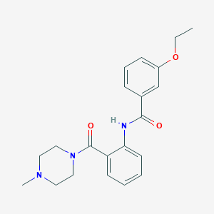 3-ethoxy-N-{2-[(4-methyl-1-piperazinyl)carbonyl]phenyl}benzamide
