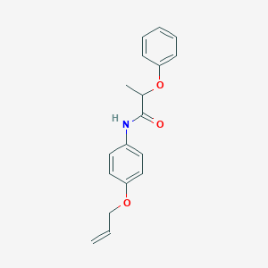 molecular formula C18H19NO3 B499093 N-[4-(allyloxy)phenyl]-2-phenoxypropanamide 
