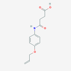 molecular formula C13H15NO4 B499097 4-[4-(Allyloxy)anilino]-4-oxobutanoic acid 