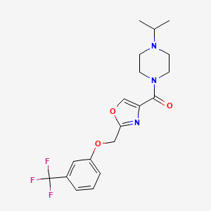 1-isopropyl-4-[(2-{[3-(trifluoromethyl)phenoxy]methyl}-1,3-oxazol-4-yl)carbonyl]piperazine