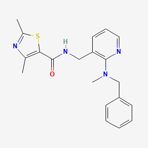 N-({2-[benzyl(methyl)amino]-3-pyridinyl}methyl)-2,4-dimethyl-1,3-thiazole-5-carboxamide