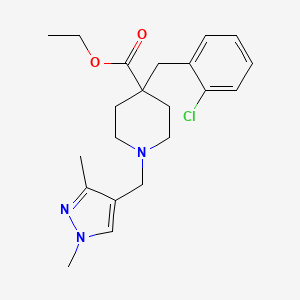 ethyl 4-(2-chlorobenzyl)-1-[(1,3-dimethyl-1H-pyrazol-4-yl)methyl]-4-piperidinecarboxylate