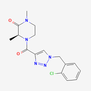 (3S*)-4-{[1-(2-chlorobenzyl)-1H-1,2,3-triazol-4-yl]carbonyl}-1,3-dimethyl-2-piperazinone