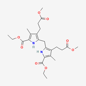 molecular formula C25H34N2O8 B4991056 diethyl 5,5'-methylenebis[4-(3-methoxy-3-oxopropyl)-3-methyl-1H-pyrrole-2-carboxylate] 