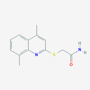 2-(4,8-Dimethylquinolin-2-yl)sulfanylacetamide