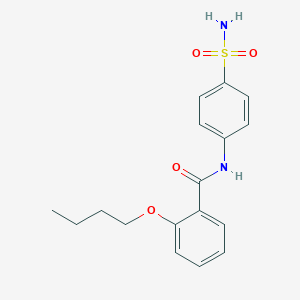 molecular formula C17H20N2O4S B499106 2-butoxy-N-(4-sulfamoylphenyl)benzamide 
