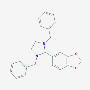 molecular formula C24H24N2O2 B499107 2-(1,3-Benzodioxol-5-yl)-1,3-dibenzylimidazolidine 