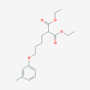 Diethyl 2-[4-(3-methylphenoxy)butyl]propanedioate