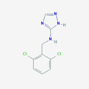 molecular formula C9H8Cl2N4 B499118 N-(2,6-dichlorobenzyl)-1H-1,2,4-triazol-3-amine CAS No. 90626-44-1
