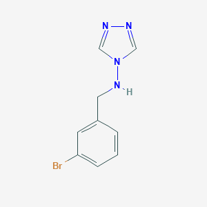 molecular formula C9H9BrN4 B499122 N-(3-bromobenzyl)-4H-1,2,4-triazol-4-amine 