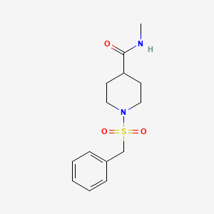 N-methyl-1-phenylmethanesulfonylpiperidine-4-carboxamide