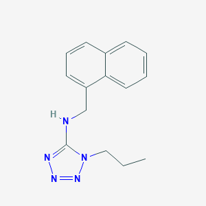 molecular formula C15H17N5 B499123 N-(naphthalen-1-ylmethyl)-1-propyltetrazol-5-amine CAS No. 852695-44-4