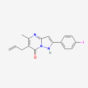 2-(4-iodophenyl)-5-methyl-6-prop-2-enyl-1H-pyrazolo[1,5-a]pyrimidin-7-one