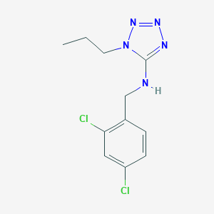 molecular formula C11H13Cl2N5 B499124 N-(2,4-dichlorobenzyl)-1-propyl-1H-tetrazol-5-amine CAS No. 717874-41-4