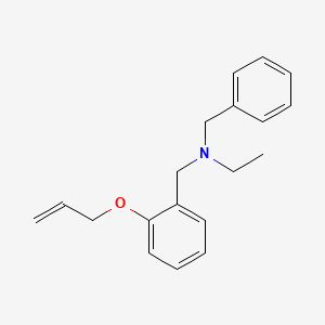 molecular formula C19H23NO B4991260 N-benzyl-N-[(2-prop-2-enoxyphenyl)methyl]ethanamine 