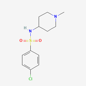 4-chloro-N-(1-methyl-4-piperidinyl)benzenesulfonamide