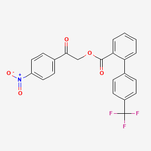 2-(4-nitrophenyl)-2-oxoethyl 4'-(trifluoromethyl)-2-biphenylcarboxylate