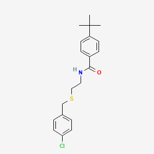 4-tert-butyl-N-{2-[(4-chlorobenzyl)thio]ethyl}benzamide