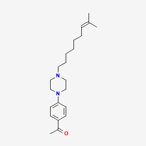 1-[4-[4-(8-Methylnon-7-enyl)piperazin-1-yl]phenyl]ethanone