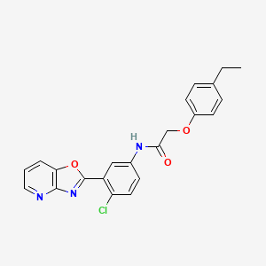 N-(4-Chloro-3-{[1,3]oxazolo[4,5-B]pyridin-2-YL}phenyl)-2-(4-ethylphenoxy)acetamide