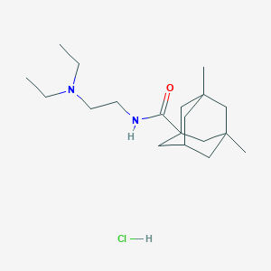 N-[2-(diethylamino)ethyl]-3,5-dimethyl-1-adamantanecarboxamide hydrochloride