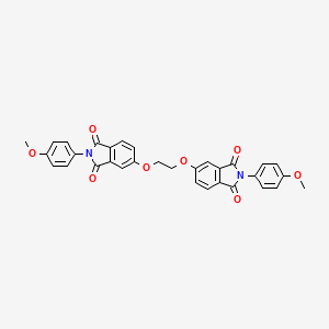 2-(4-Methoxyphenyl)-5-[2-[2-(4-methoxyphenyl)-1,3-dioxoisoindol-5-yl]oxyethoxy]isoindole-1,3-dione