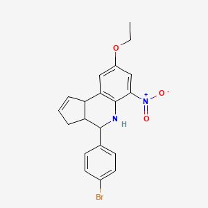 4-(4-bromophenyl)-8-ethoxy-6-nitro-3a,4,5,9b-tetrahydro-3H-cyclopenta[c]quinoline