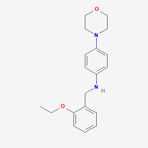 molecular formula C19H24N2O2 B499134 N-(2-ethoxybenzyl)-4-(morpholin-4-yl)aniline 