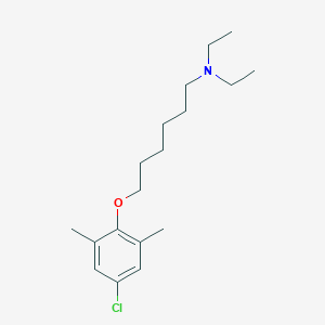 molecular formula C18H30ClNO B4991355 6-(4-chloro-2,6-dimethylphenoxy)-N,N-diethylhexan-1-amine 