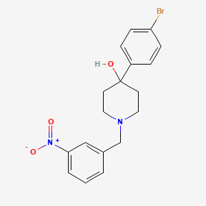 molecular formula C18H19BrN2O3 B4991373 4-(4-bromophenyl)-1-(3-nitrobenzyl)-4-piperidinol 