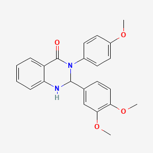 2-(3,4-dimethoxyphenyl)-3-(4-methoxyphenyl)-2,3-dihydroquinazolin-4(1H)-one