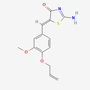 5-[4-(allyloxy)-3-methoxybenzylidene]-2-imino-1,3-thiazolidin-4-one