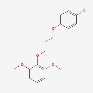 molecular formula C17H19ClO4 B4991404 2-[3-(4-chlorophenoxy)propoxy]-1,3-dimethoxybenzene 