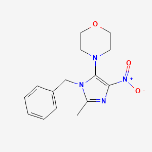 4-(1-benzyl-2-methyl-4-nitro-1H-imidazol-5-yl)morpholine