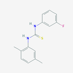 molecular formula C15H15FN2S B4991440 N-(2,5-dimethylphenyl)-N'-(3-fluorophenyl)thiourea 