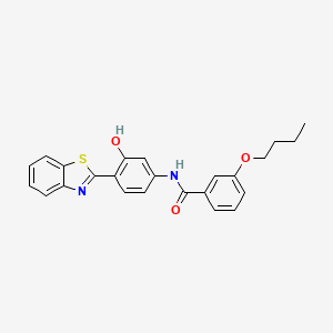 N-[4-(1,3-benzothiazol-2-yl)-3-hydroxyphenyl]-3-butoxybenzamide