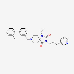 molecular formula C31H36N4O2 B4991458 1-ethyl-8-[(2'-methyl-3-biphenylyl)methyl]-3-[3-(3-pyridinyl)propyl]-1,3,8-triazaspiro[4.5]decane-2,4-dione 