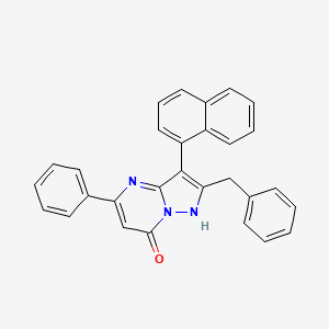 2-benzyl-3-(1-naphthyl)-5-phenylpyrazolo[1,5-a]pyrimidin-7(4H)-one