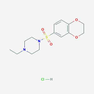 1-(2,3-dihydro-1,4-benzodioxin-6-ylsulfonyl)-4-ethylpiperazine hydrochloride